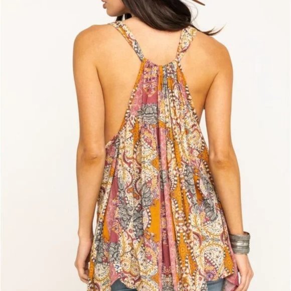 NWT Free People Count Me In Trapeze Tunic Floral Combo - Picture 9 of 11